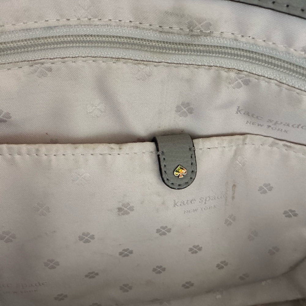 Kate Spade Gray Molly Large Work Leather Tote - Picture 7 of 15
